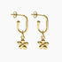 Roma Silver Collection Earrings Gold Roma Flower Earrings (Gold)