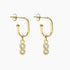 Roma Silver Collection Earrings Gold Roma Infinity CZ Earrings (Gold)