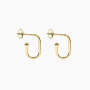 Roma Silver Collection Earrings Gold Roma Open Huggie Earrings (Gold)