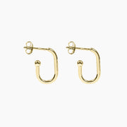Roma Silver Collection Earrings Gold Roma Open Huggie Earrings (Gold)