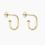 Roma Silver Collection Earrings Gold Roma Open Huggie Earrings (Gold)