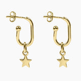 Roma Silver Collection Earrings Gold Roma Star Earrings (Gold)