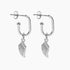 Roma Silver Collection Earrings Silver Roma Angel Wing Earrings (Silver)