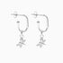 Roma Silver Collection Earrings Silver Roma Dragonfly CZ Earrings (Silver)