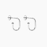 Roma Silver Collection Earrings Silver Roma Open Huggie Earrings (Silver)