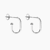 Roma Silver Collection Earrings Silver Roma Open Huggie Earrings (Silver)