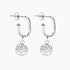 Roma Silver Collection Earrings Silver Roma Tree of Life Earrings (Silver)