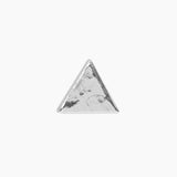 Roma Silver Collection Earrings Silver Roma Triangle Sterling Silver Stud Earrings