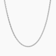 Roma Silver Collection Necklaces,Chains 16"+2" extension / Silver Italian Sterling Silver Popcorn Bombe Chain