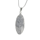 Roma Silver Collection Pendants Default Title / Silver Hammered Sterling Silver Tree of Life Pendant