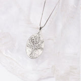 Roma Silver Collection Pendants Silver Hammered Sterling Silver Tree of Life Pendant