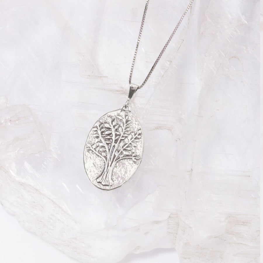 Roma Silver Collection Pendants Silver Hammered Sterling Silver Tree of Life Pendant
