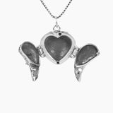Roma Silver Collection Pendants Sterling Silver Angel Wing Locket