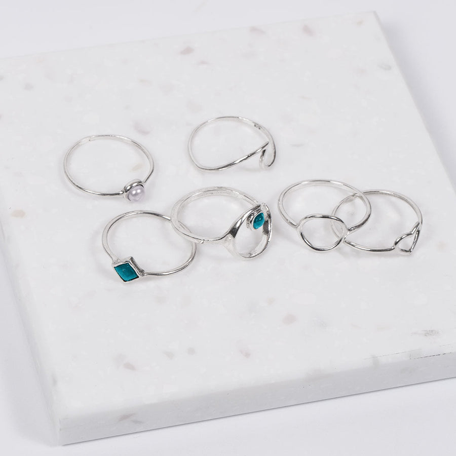Roma Silver Collection Rings Roma Open Circle Sterling Silver Ring