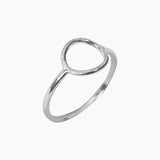 Roma Silver Collection Rings Roma Open Circle Sterling Silver Ring