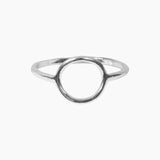 Roma Silver Collection Rings Roma Open Circle Sterling Silver Ring