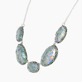 Roman Glass Jewelry Necklaces Blue / Green / Pink / Purple Roman Glass 5-Piece Patina Necklace