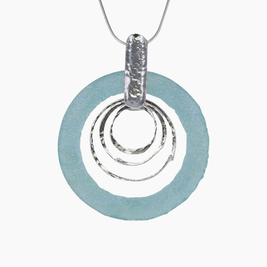Roman Glass Jewelry Pendants Pendant + Chain Roman Glass Concentric Circles Pendant