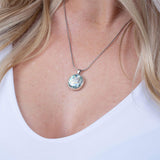 Roman Glass Jewelry Pendants Reversible Roman Glass and Widow's Mite Pendant