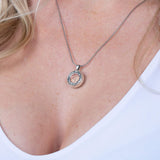 Roman Glass Jewelry Pendants Reversible Roman Glass and Widow's Mite Pendant