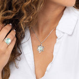 Roman Glass Jewelry Pendants Translucent Roman Glass Star of David Pendant in Hammered Sterling Silver